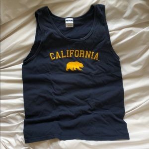 Berkeley Cal Blue and Yellow Tank Top
